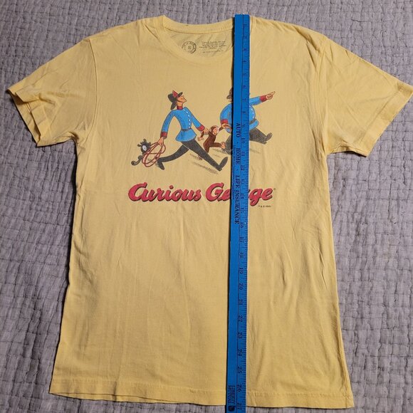 Curious George Yellow Unisex Small Graphic Tee - Picture 2 of 8